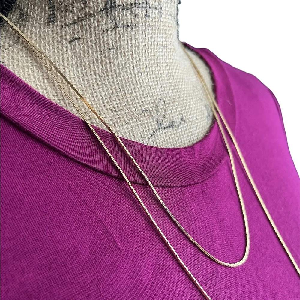 Vintage ACT II Gold Tone Multi-Wear Long Necklace - Picture 8 of 15